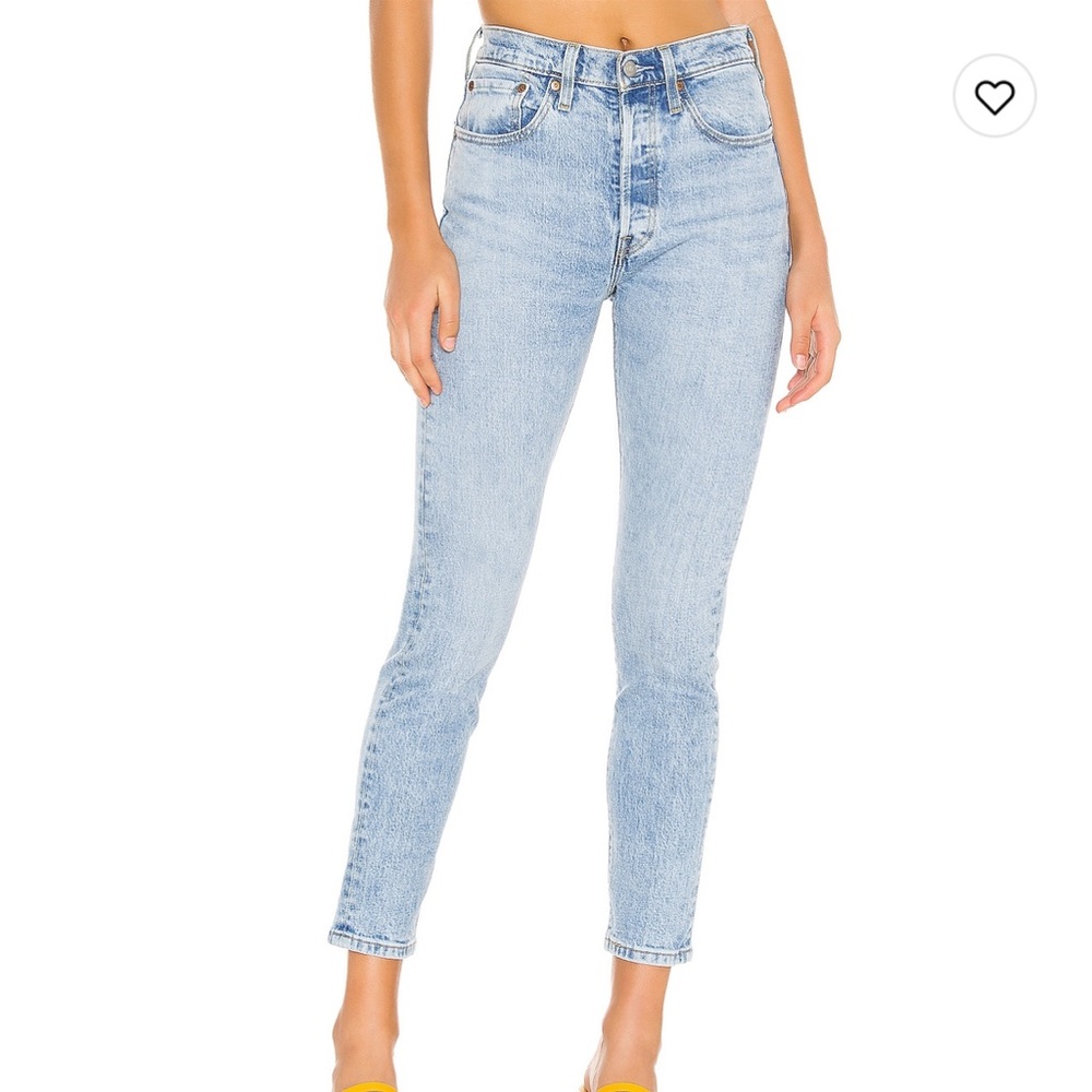 501 Skinny Levis, size: 27, color: Tango light
